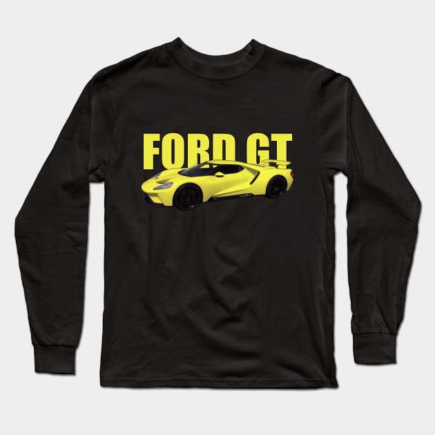 2018 Ford GT Long Sleeve T-Shirt by vivachas